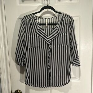 Sheer stripe shirt